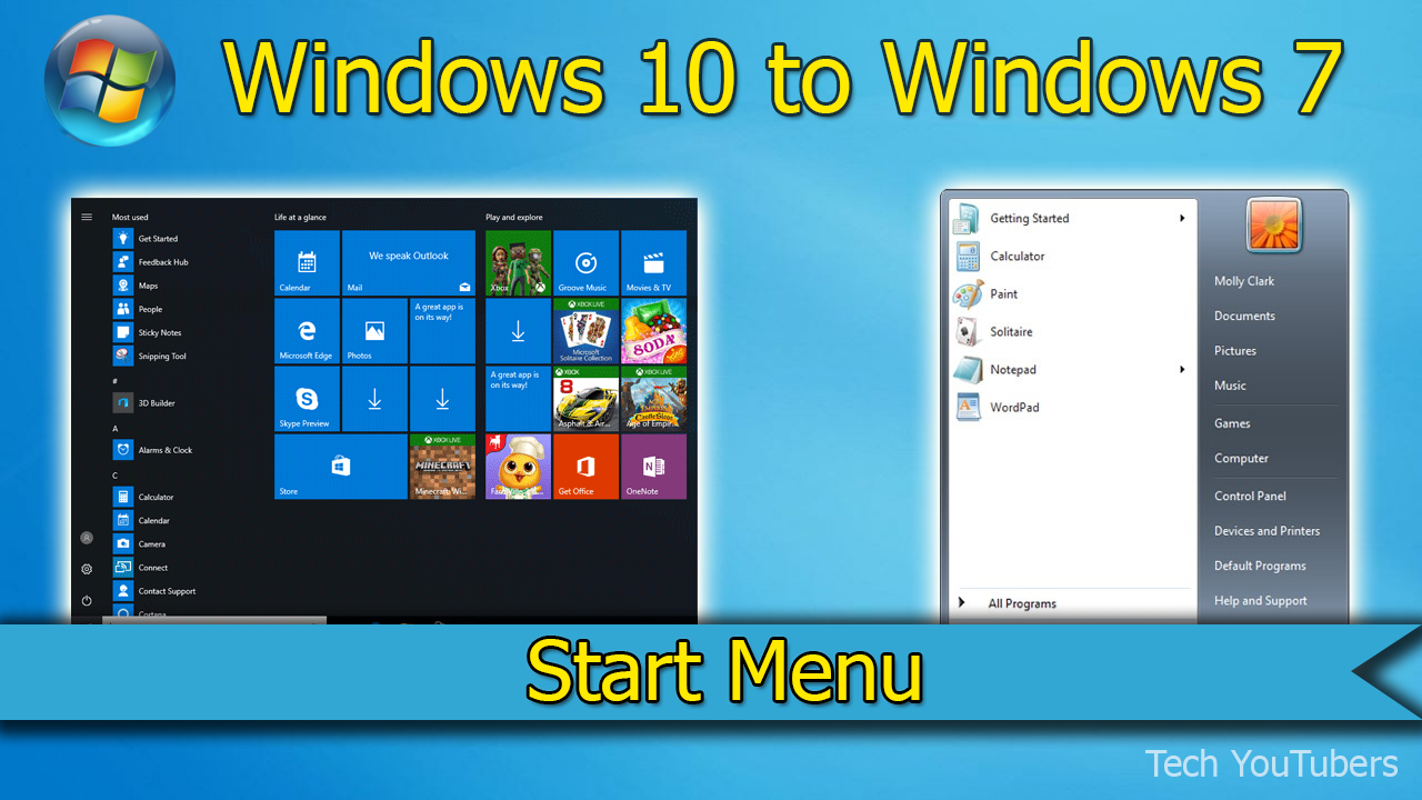 How To Change Windows 10s Start Menu To Windows 7 Start Menu Tech